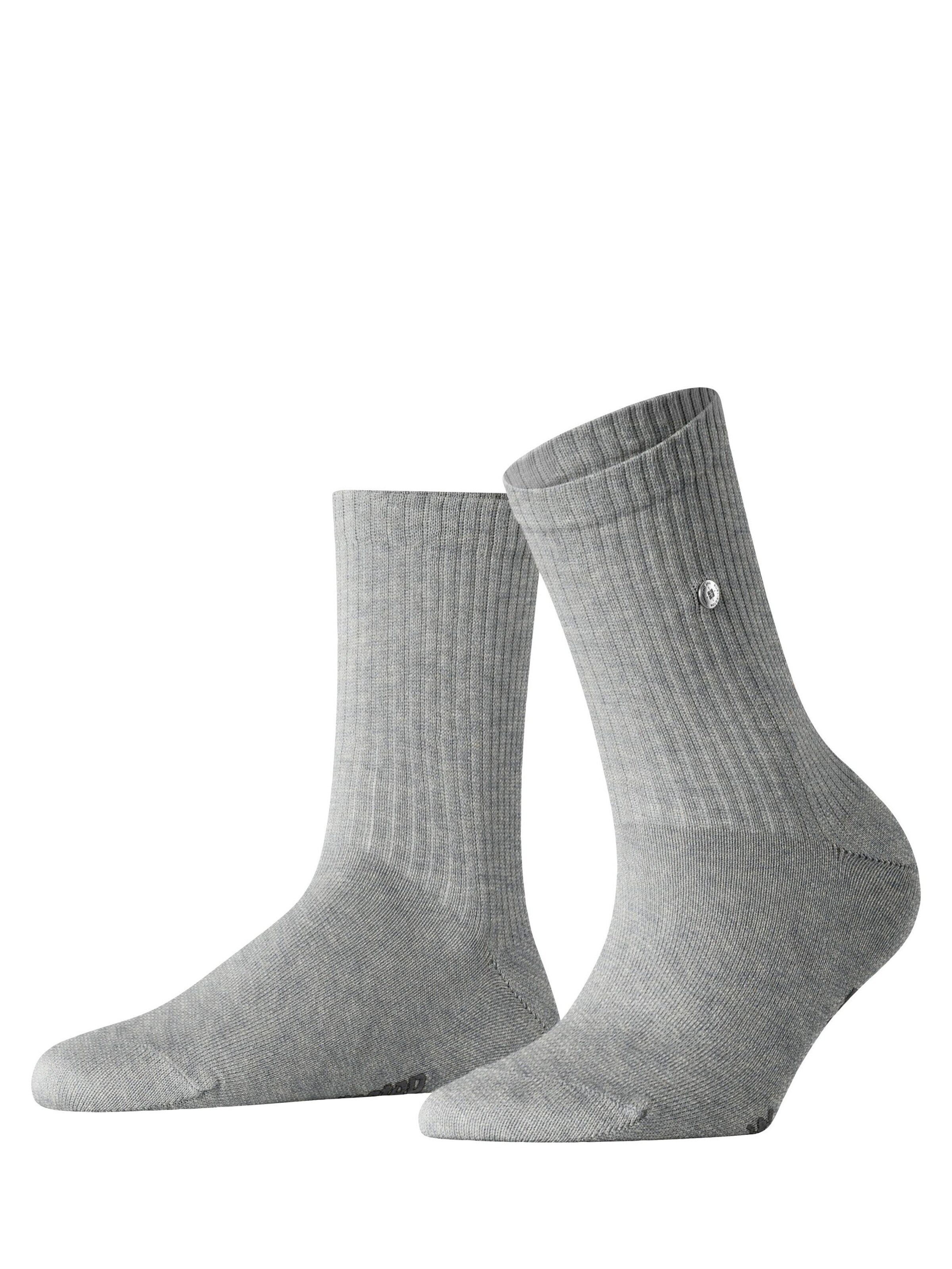 BURLINGTON Socks 'Fleet Street' in Grey: front
