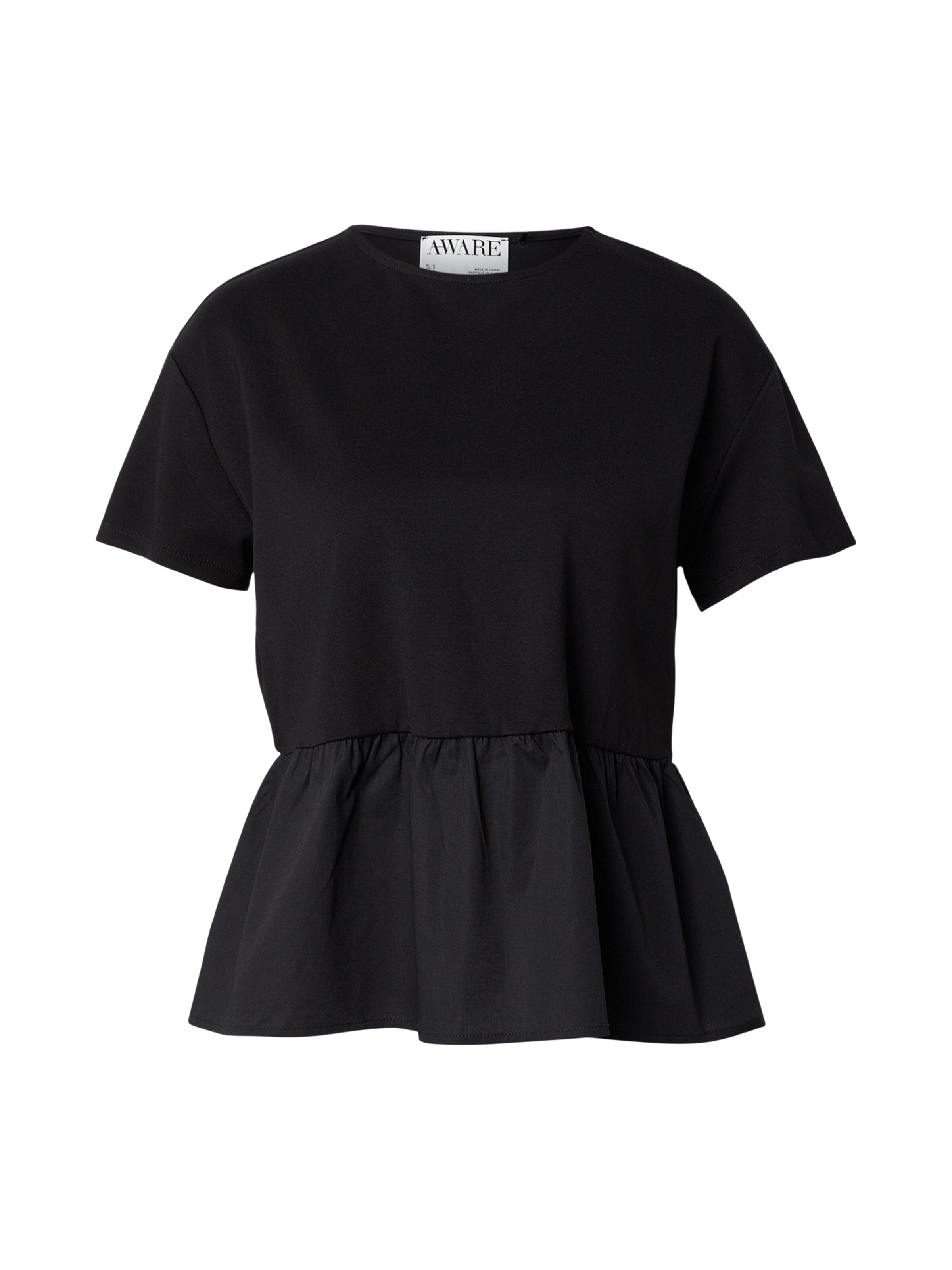 T-shirt Aware en noir : devant