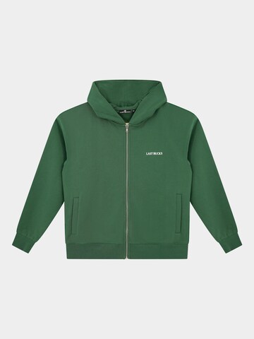 Veste de survêtement 'Last Bucks | Capital Zip Hoodie' Last Bucks en vert : devant