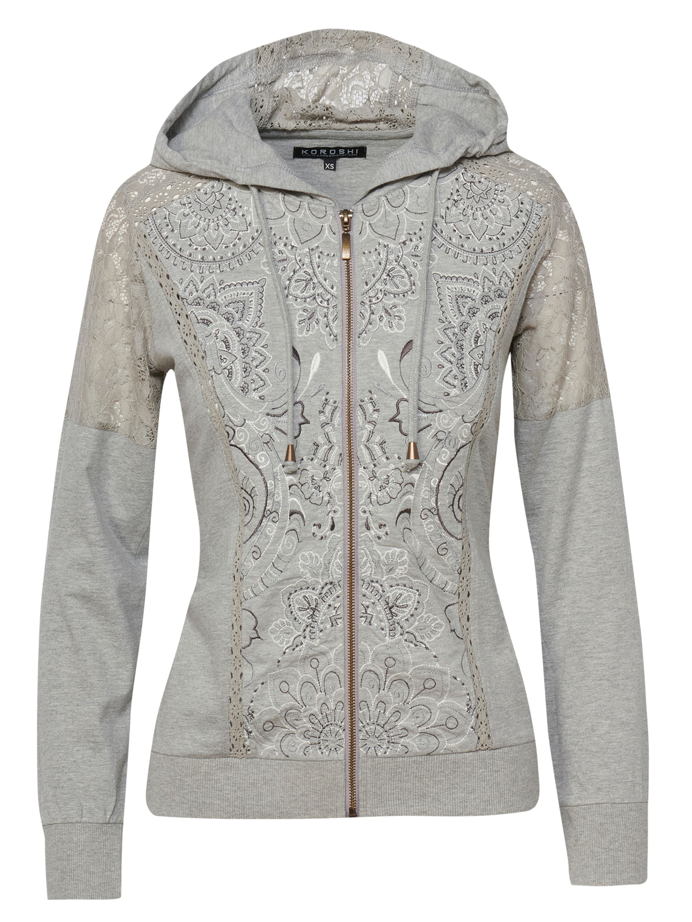 Bluză de molton de la KOROSHI pe gri: față