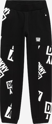 DKNY Tapered Trousers in Black: front