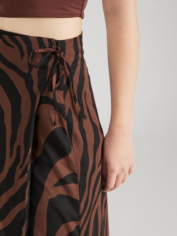 PIECES Skirt 'SALLY' in Brown