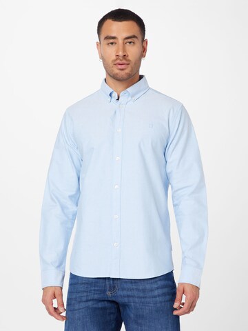 Coupe regular Chemise 'Kristian' Les Deux en bleu : devant