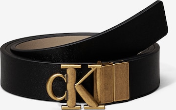 Ceinture Calvin Klein Jeans en noir : devant