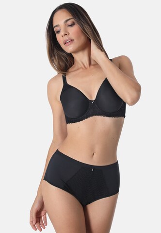 sassa T-shirt Bra 'FEMININE MICRO' in Black: front