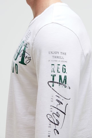CAMP DAVID Shirt in White: front