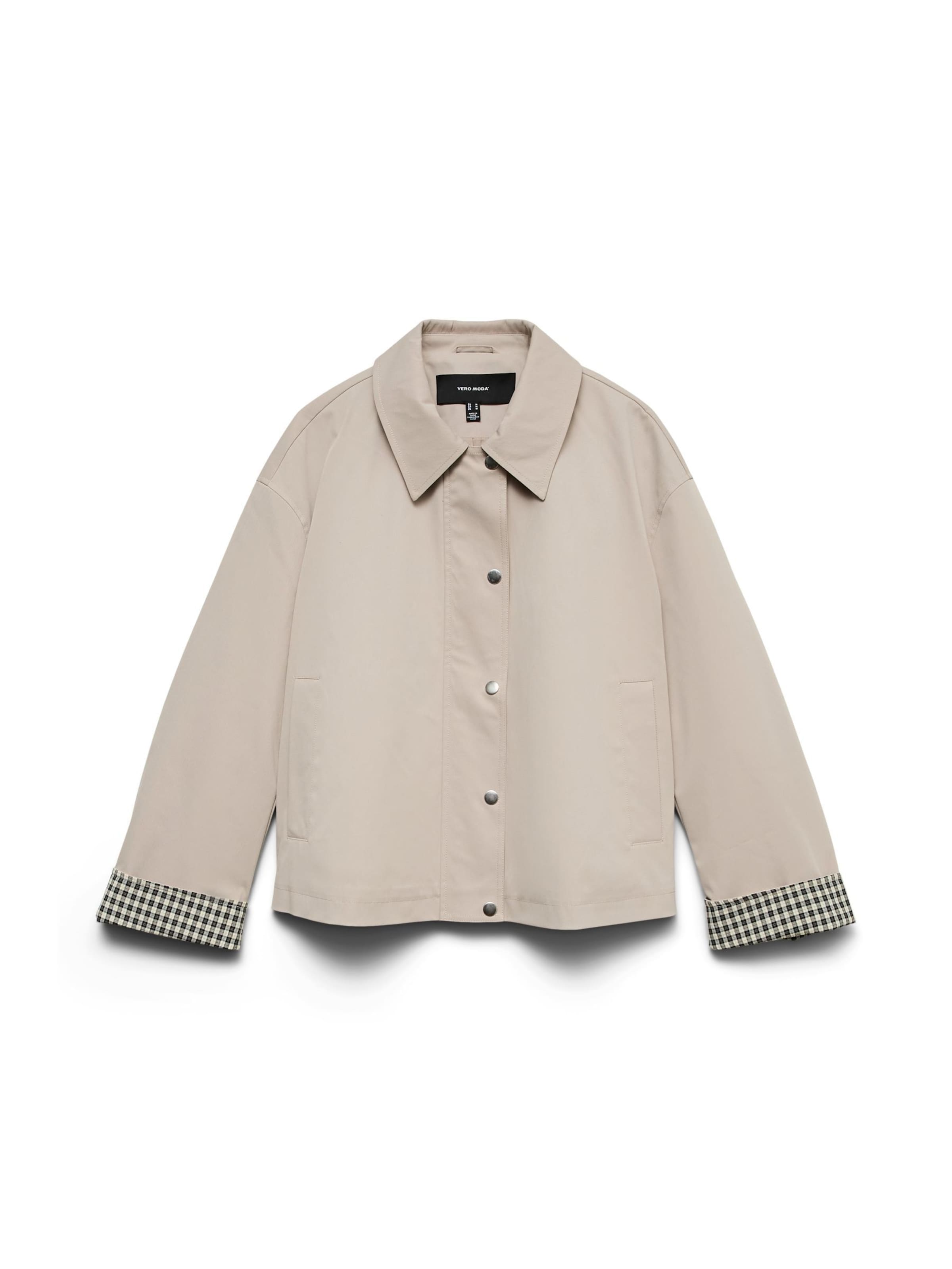 VERO MODA Tussenjas 'VMChrissy' in de kleur Crème / Ecru / Zwart, Productweergave