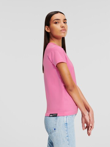KARL LAGERFELD JEANS Koszulka w kolorze różowy