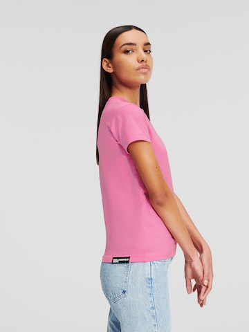 KARL LAGERFELD JEANS T-shirt i rosa