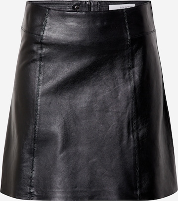 SELECTED FEMME Spódnica 'IBI' w kolorze czarny: przód