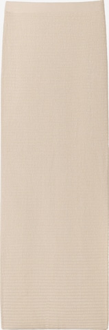 BershkaSuknja - bež boja: prednji dio