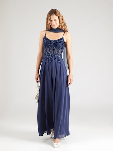 Rochie de seară de la mascara pe albastru
