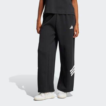 ADIDAS SPORTSWEAR - Loosefit Calças de desporto 'Future Icons' em preto: frente