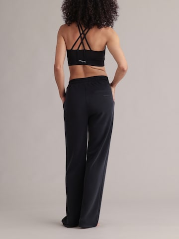 Hey Honey Wide Leg Sporthose 'Lux'‌‌‌‌‌‌‌ in Schwarz