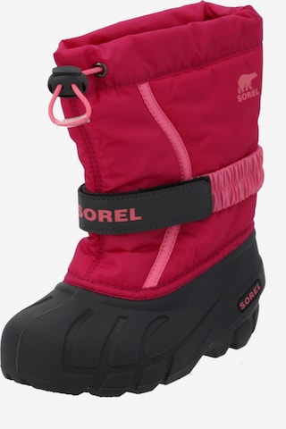 SOREL Snow Boots 'Youth Flurry' in Pink: front