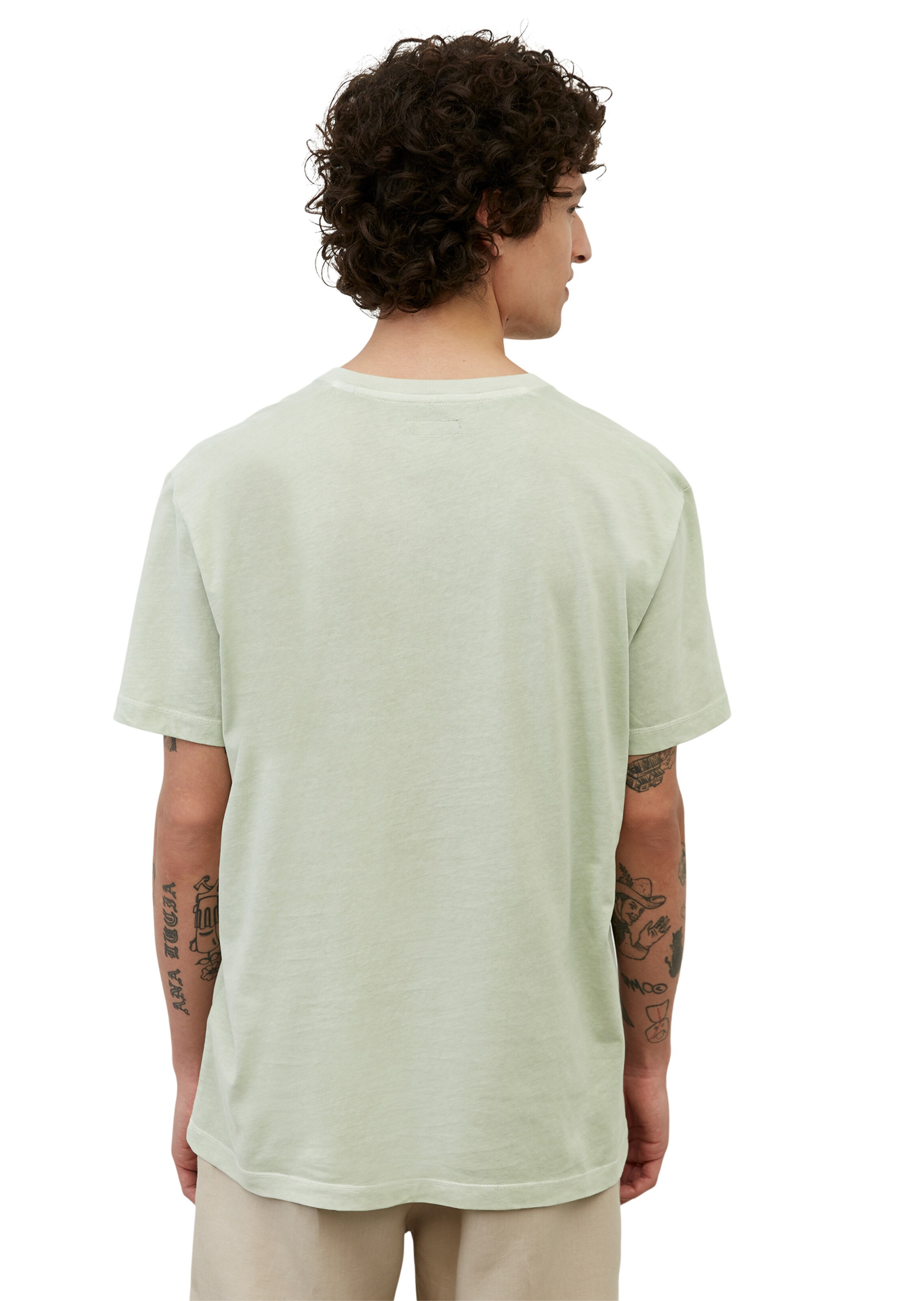 Männer Große Größen Marc O'Polo T-Shirt in Pastellgrün - QK00984