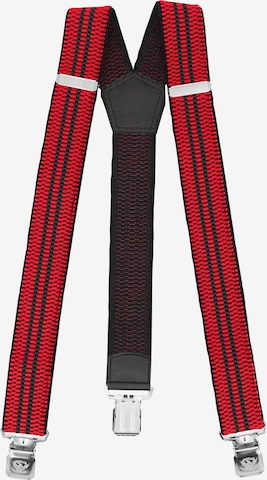 Fabio Farini Suspenders in Red: front