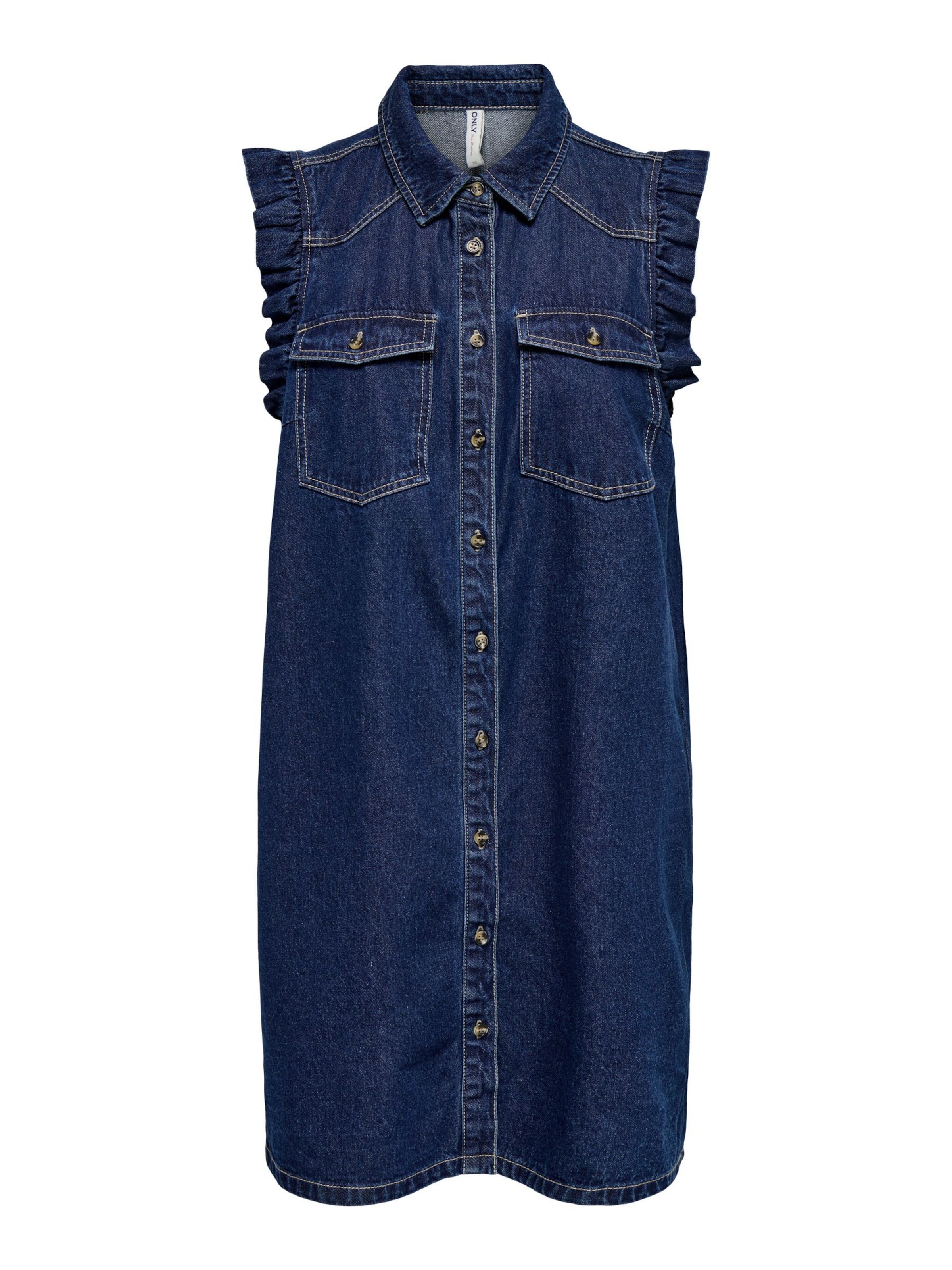 ONLY Blousejurk 'ONLLisa' in Blauw: voorkant