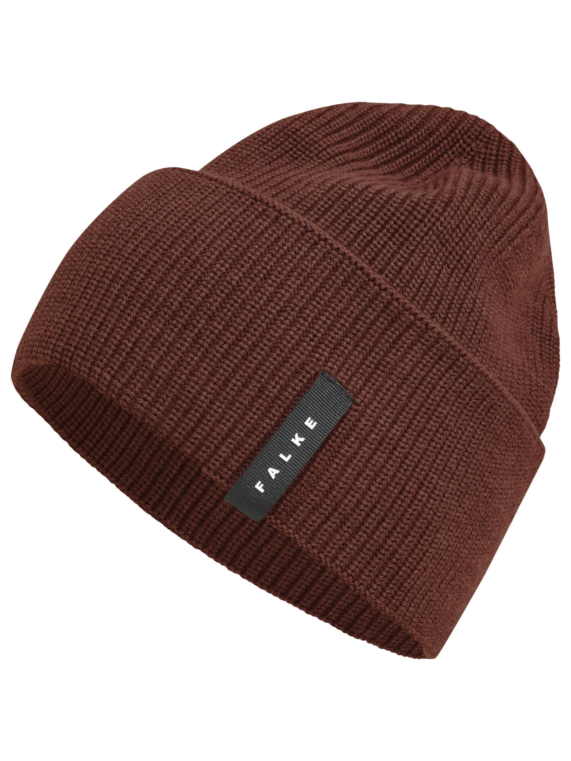 FALKE Beanie in Brown: front