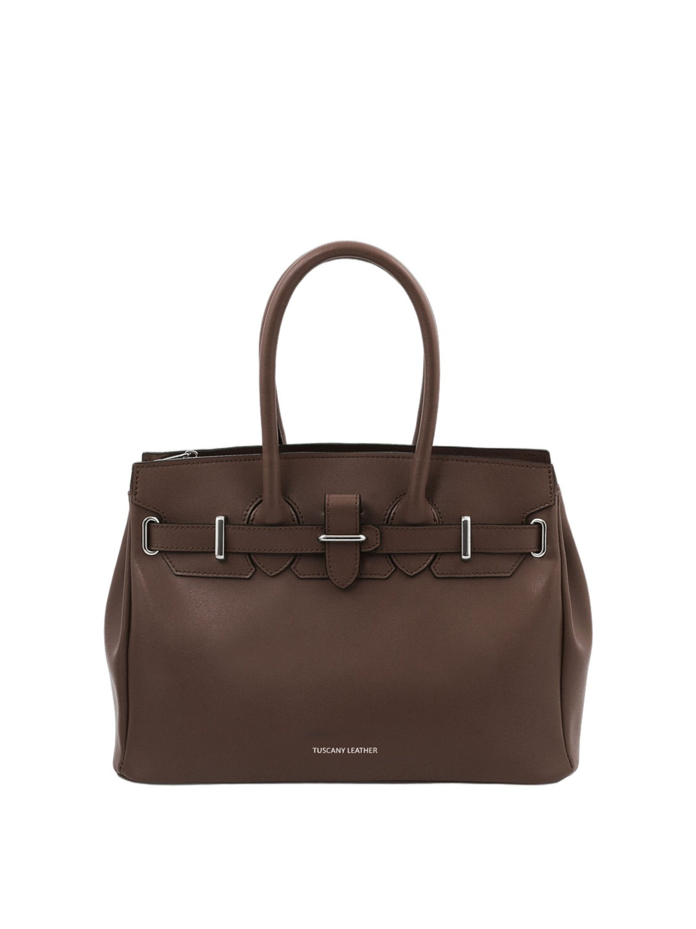 Cabas 'TL Bag' Tuscany Leather en marron : devant
