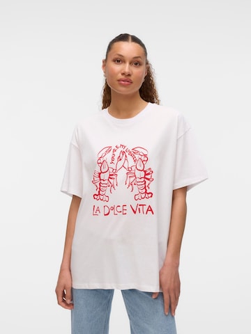 T-shirt 'VMBayleigh' VERO MODA en blanc : devant