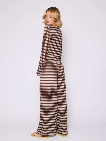 Wide leg Pantaloni di South Beach in marrone