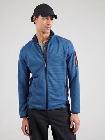 CMP Athletic Fleece Jacket in Blue: front