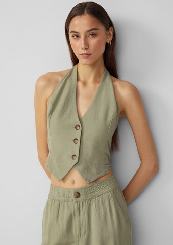 QS Blouse in Green: front