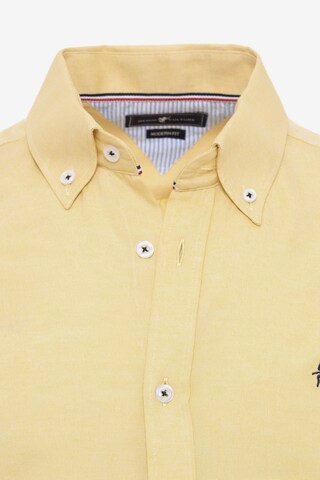 Coupe regular Chemise 'EDIZ' DENIM CULTURE en jaune