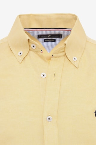 Coupe regular Chemise 'EDIZ' DENIM CULTURE en jaune