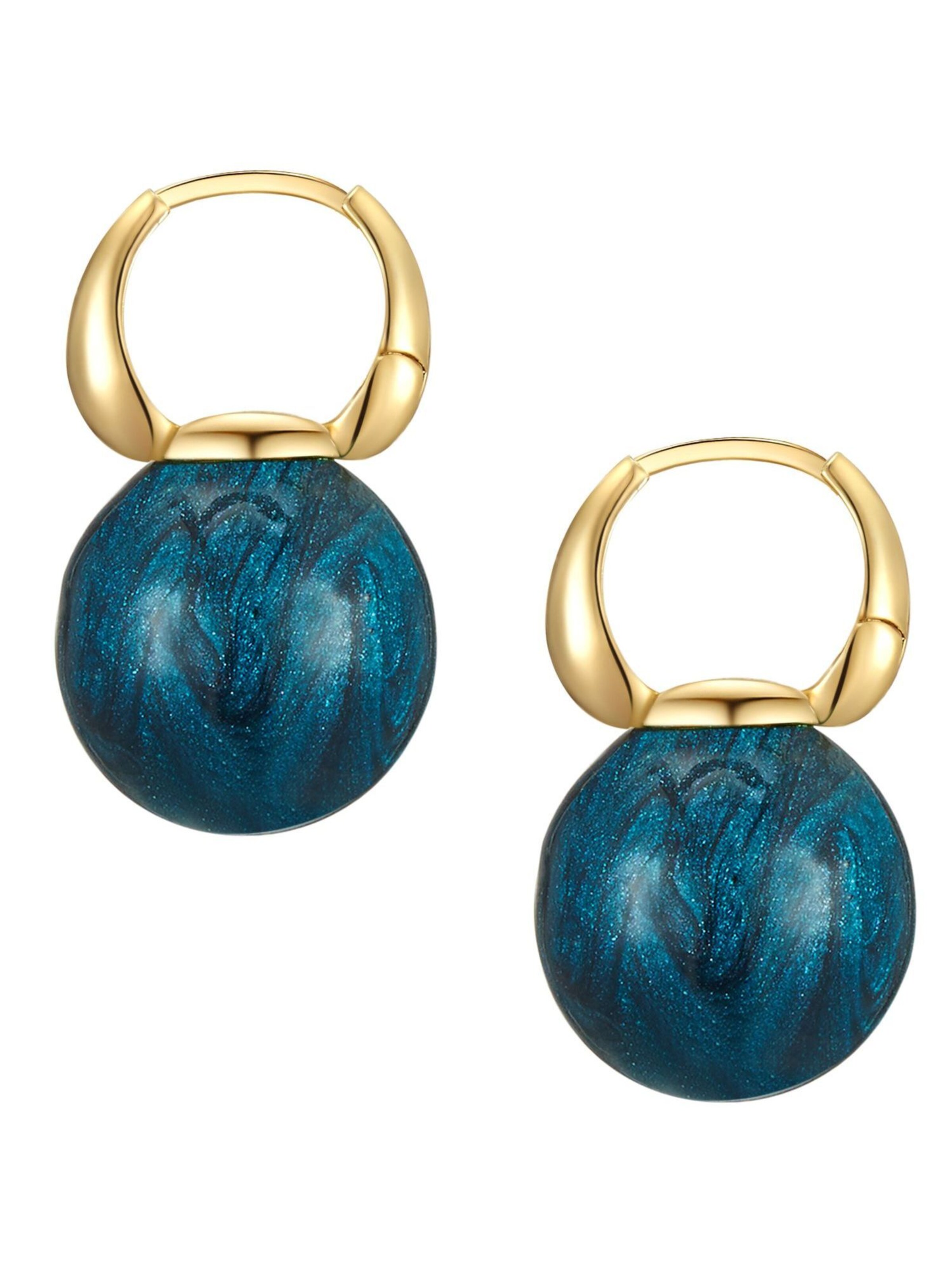 Boucles d'oreilles Yokoamii en bleu
