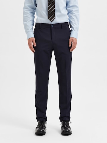 SELECTED HOMME Pleated Pants in Blue: front