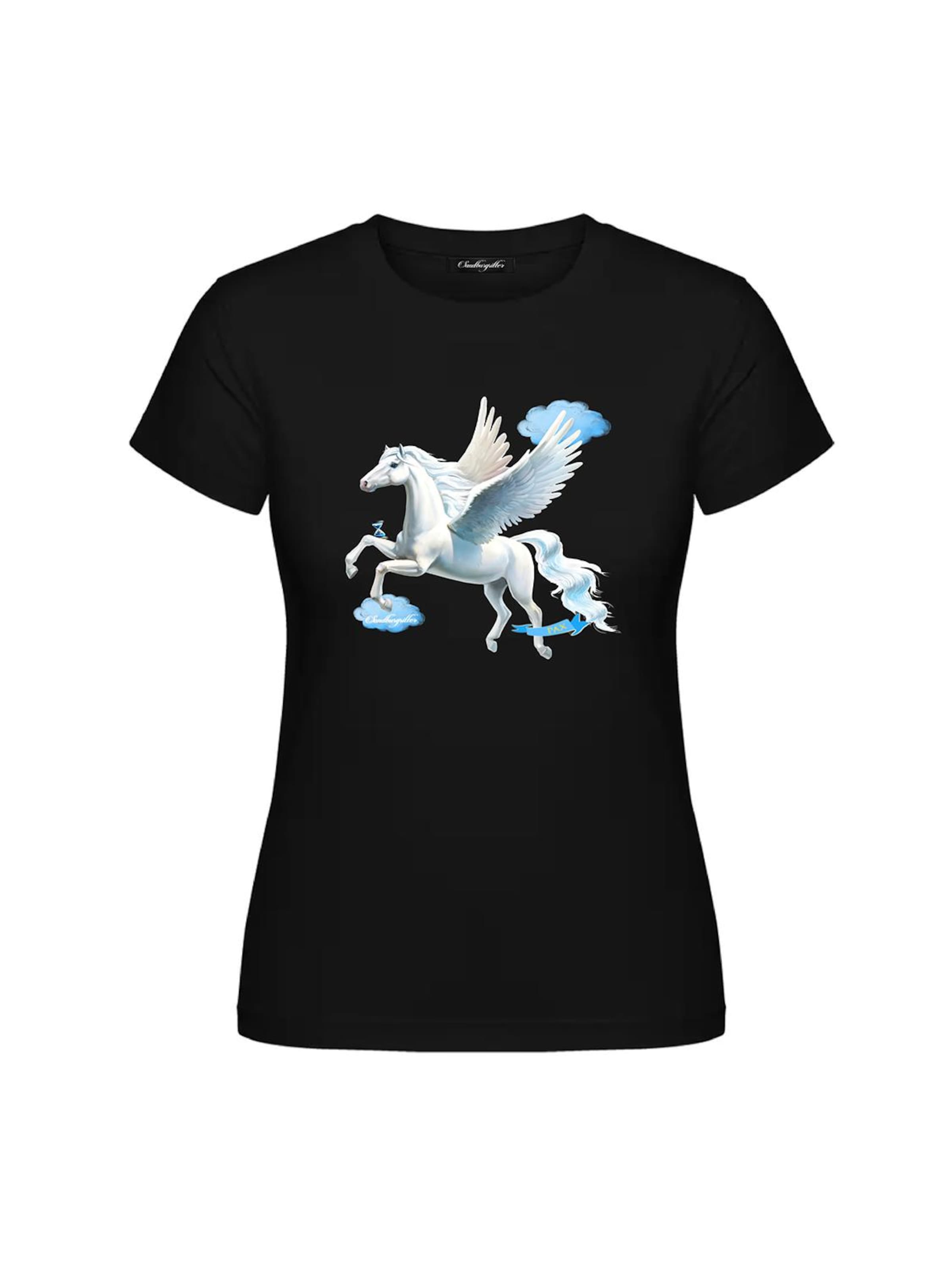 SANDBURGRITTER Shirt 'PEGASUS' in Black: front