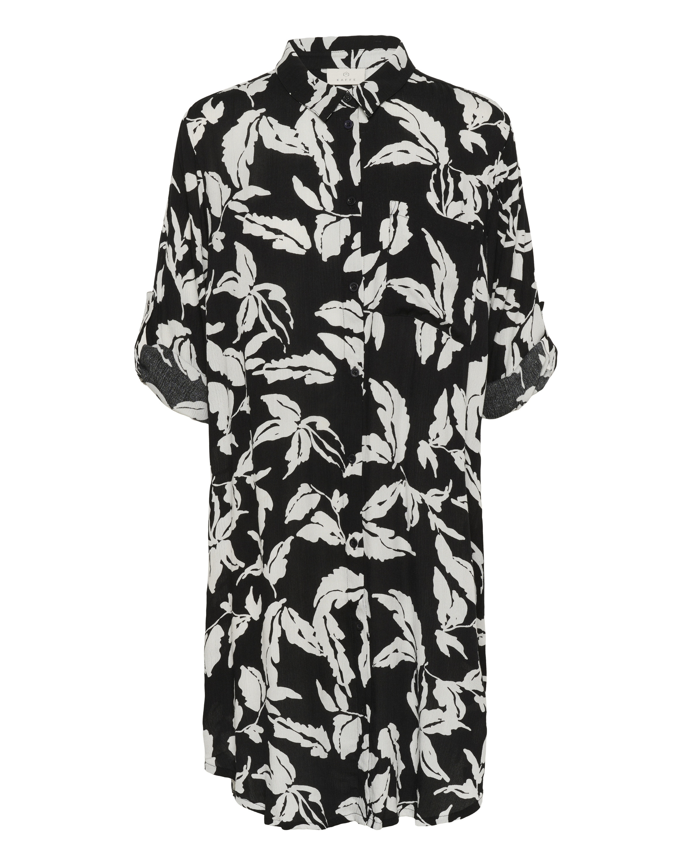 Kaffe Košeľové šaty 'KAHildur' - Čierna: predná strana