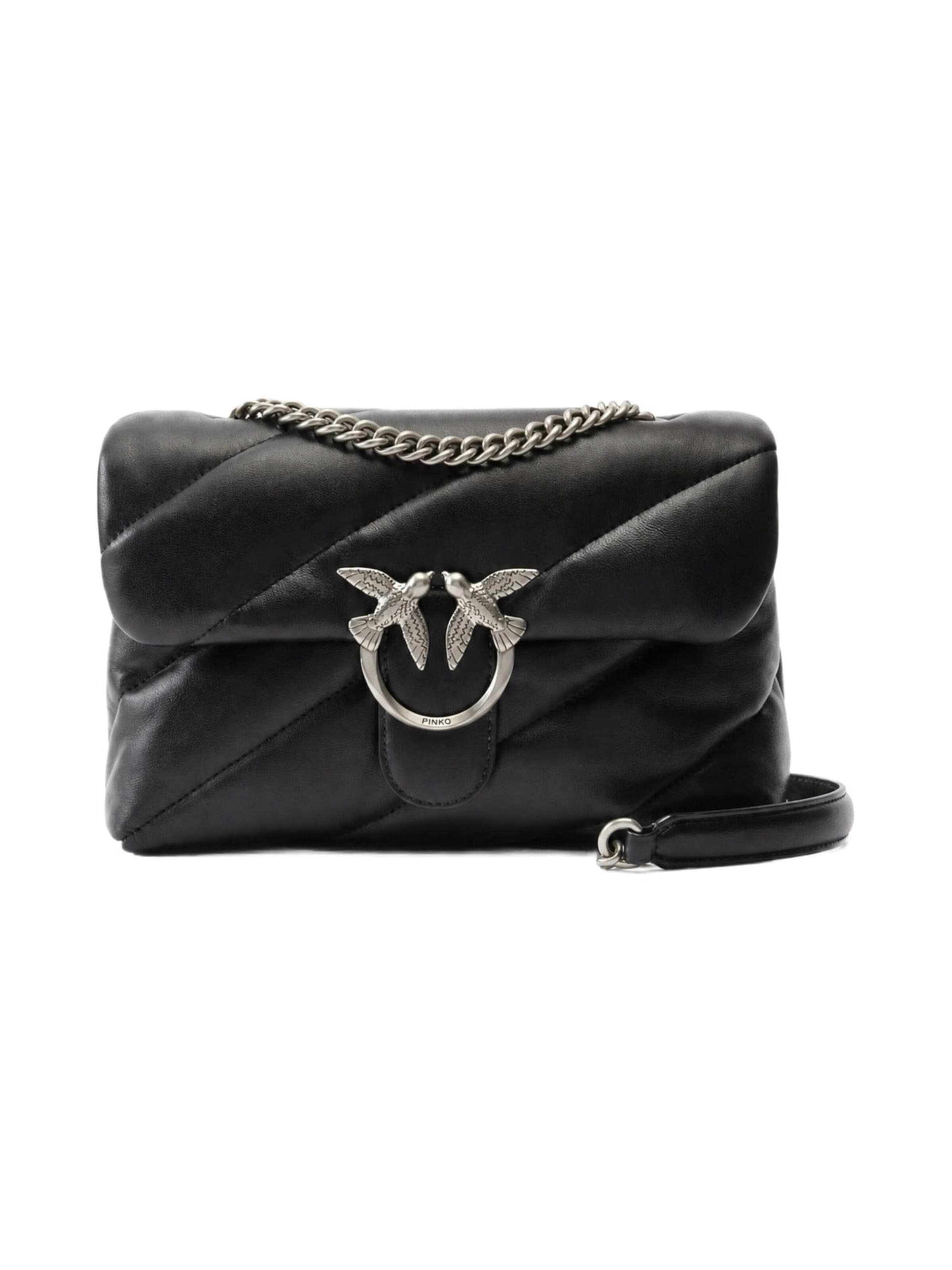 PINKO Skuldertaske i sort: forside