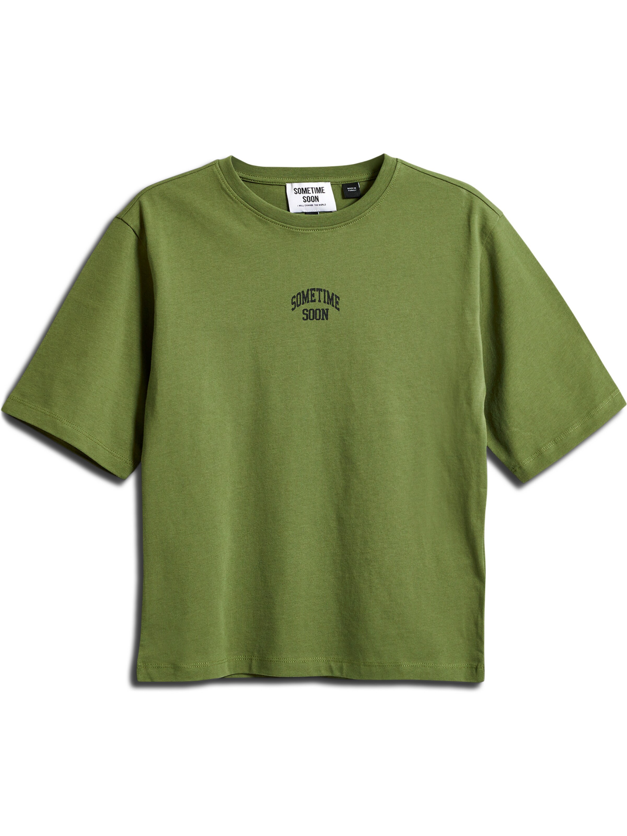 SOMETIME SOON Shirts 'Karma' i grøn: forside