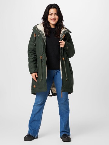 Parka di mezza stagione 'CANNY' di Ragwear Plus in verde