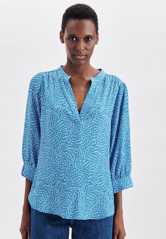 SEIDENSTICKER Blouse in Blauw: voorkant