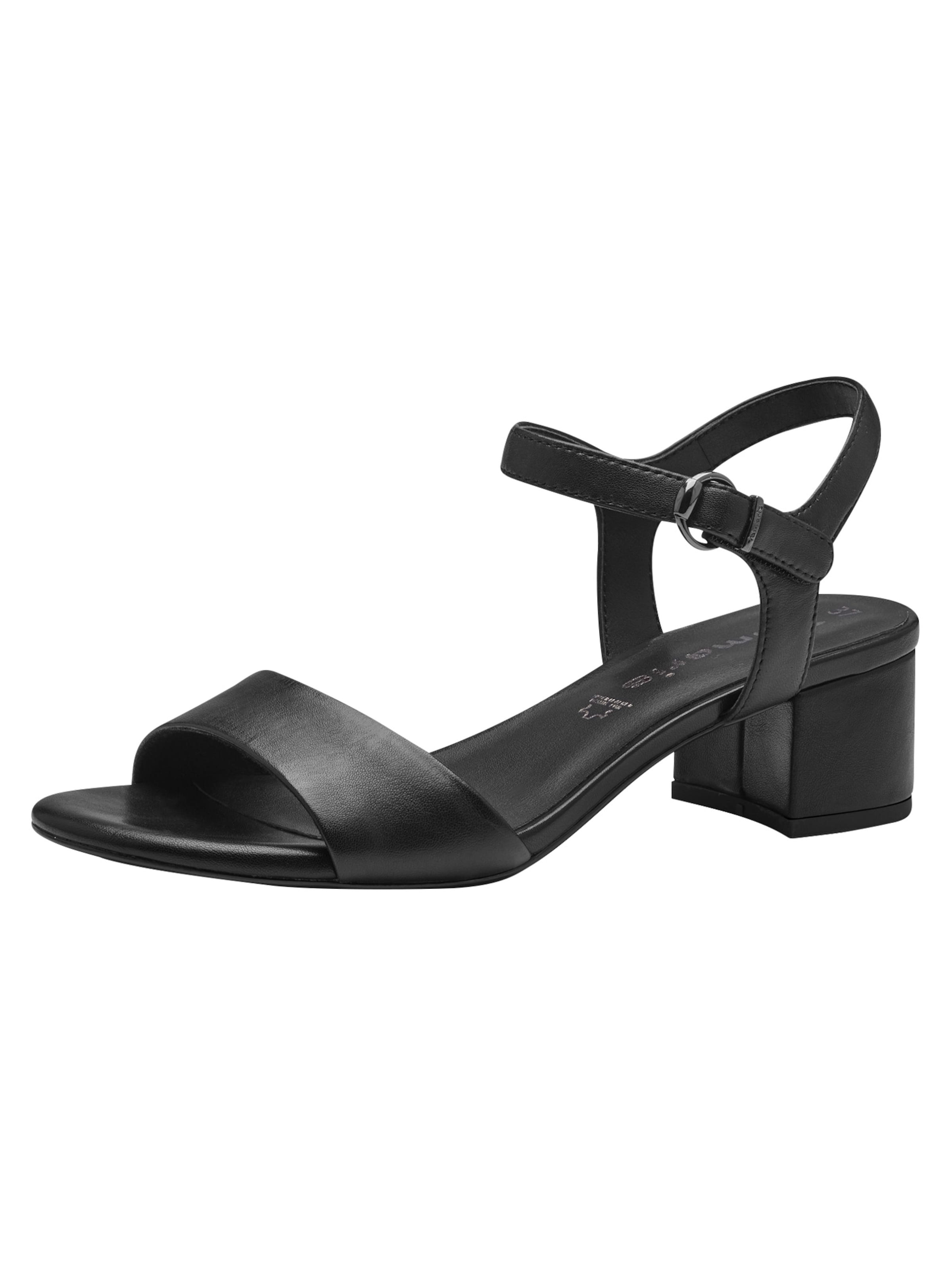 Tamaris Sandalen met riem in Zwart: voorkant