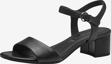 TAMARIS Strap Sandals in Black: front