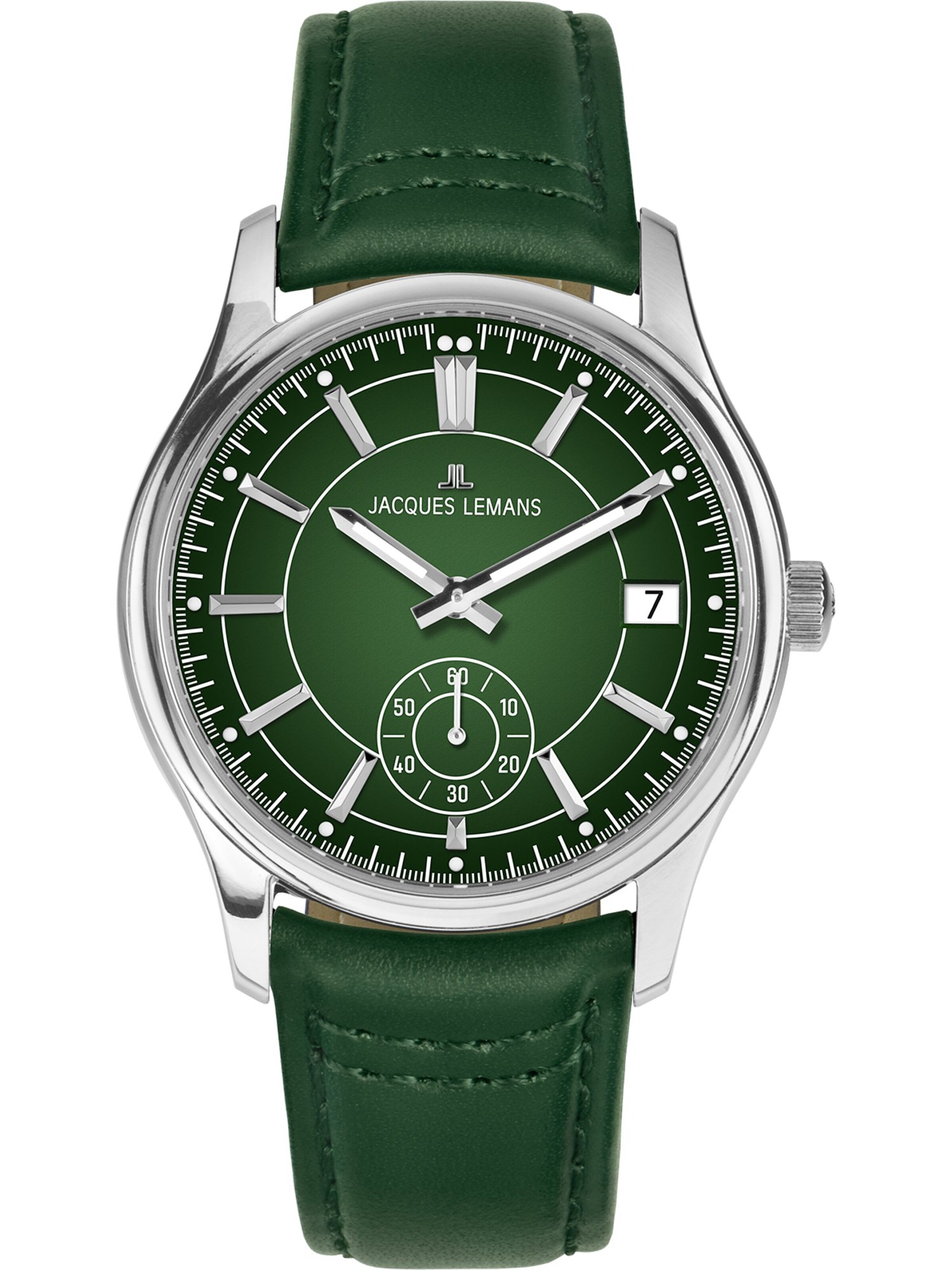 Jacques Lemans Analog Watch in Green: front