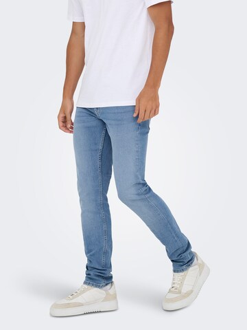 Coupe slim Jean 'ONSLOOM' Only & Sons en bleu