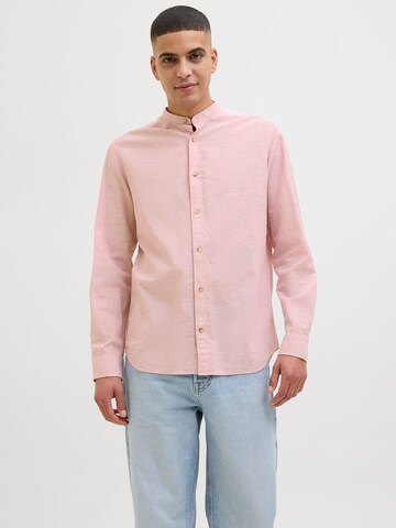 Slim fit Camicia 'JJESummer' di JACK & JONES in rosa: frontale