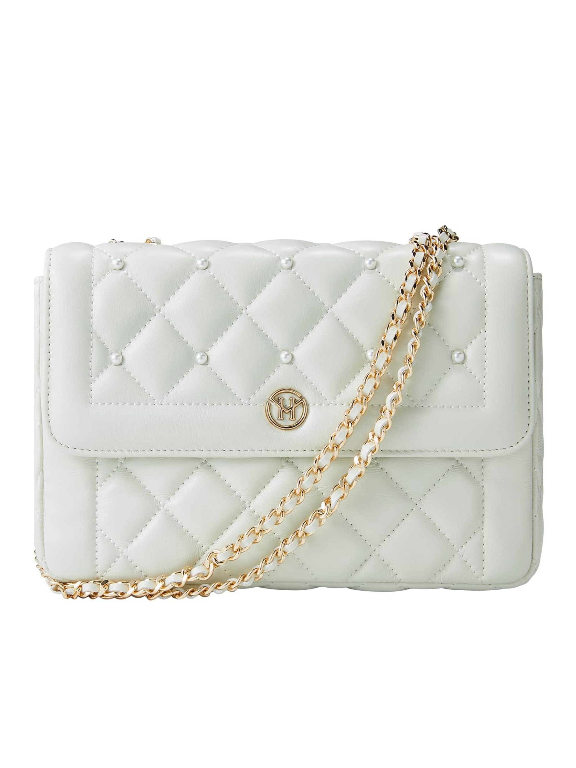 Borsa a tracolla 'Fondant Cake' di Victoria Hyde in bianco: frontale