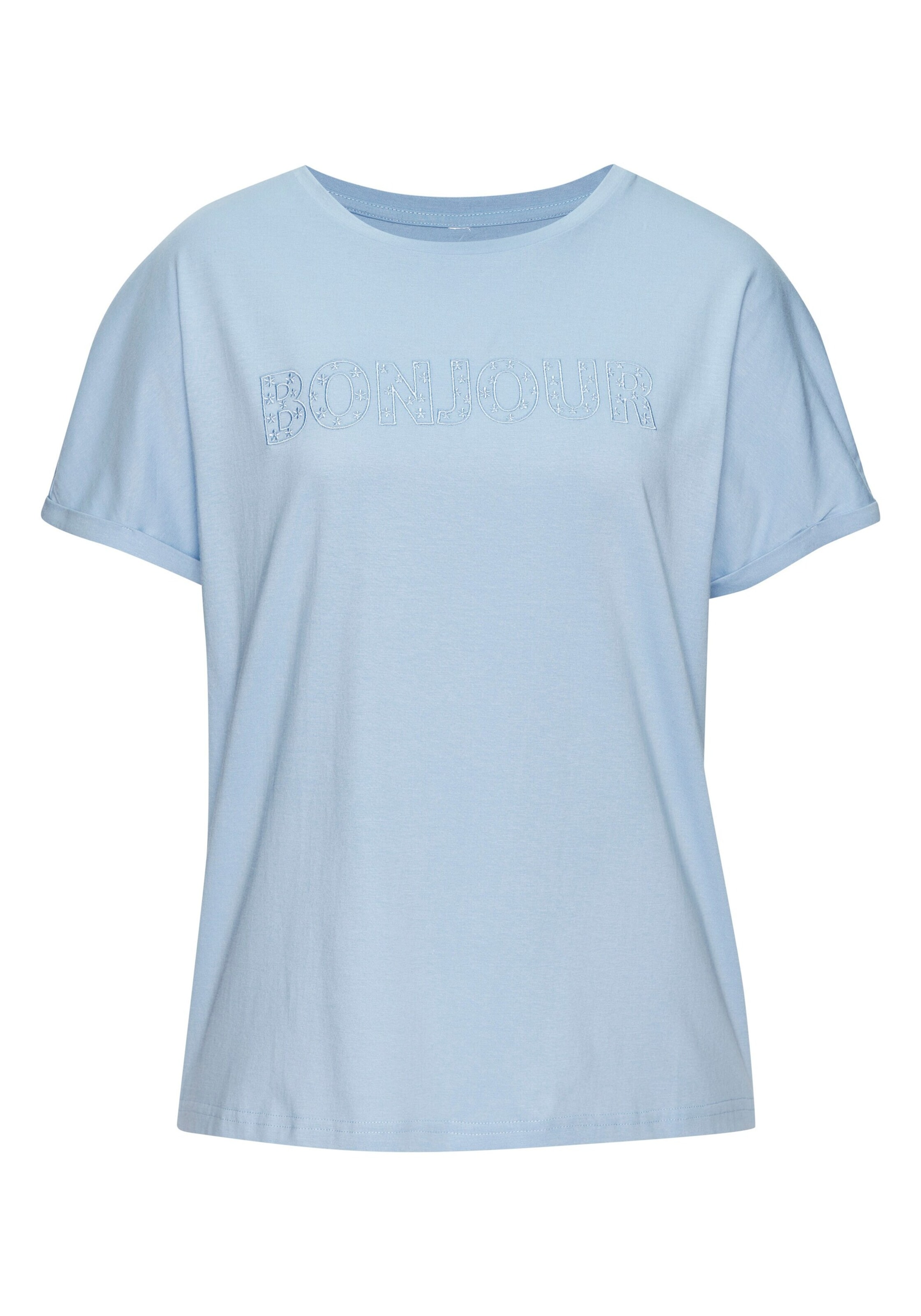 T-shirt VIVANCE en bleu : devant