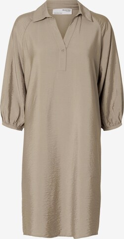 SELECTED FEMME Dress in Beige: front