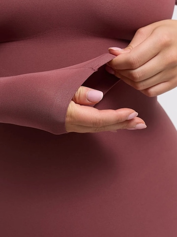 Body modellante 'Longsleeve Sculpting Bodysuit with Slip' di cfab in lilla