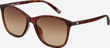 LE SPECS Okulary przeciwsłoneczne 'Entitlement' w kolorze brązowy: przód