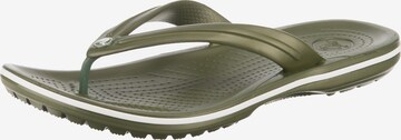 Crocs Teenslipper in Groen: voorkant