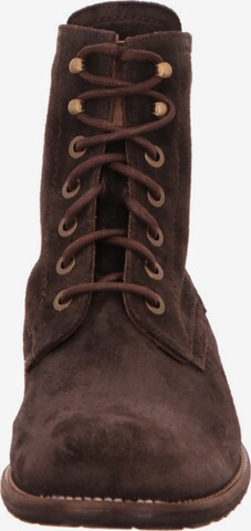 Floris van Bommel Lace-Up Ankle Boots in Brown